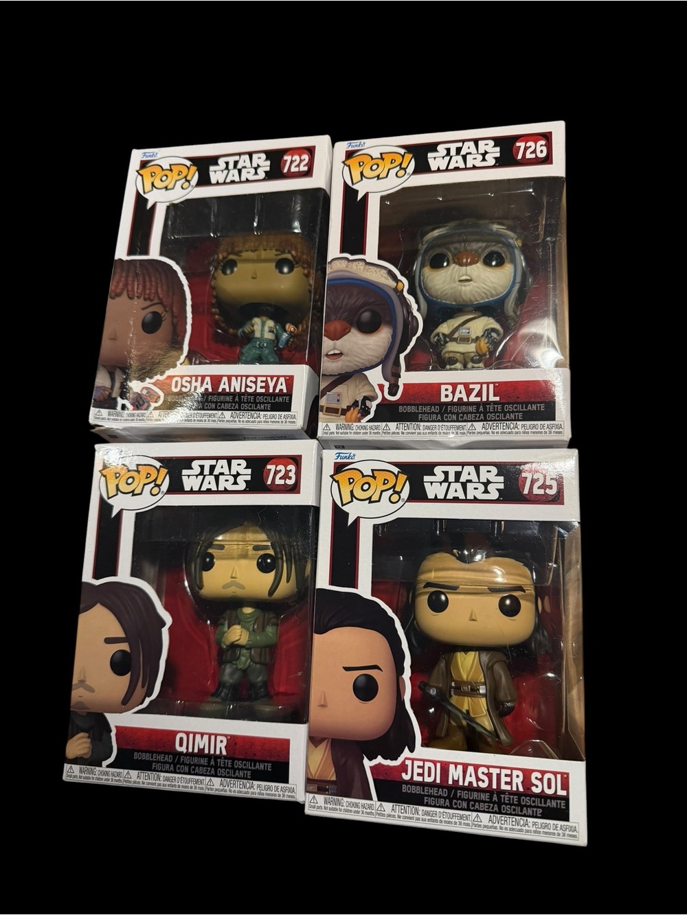 4 Funko Pop Star Wars